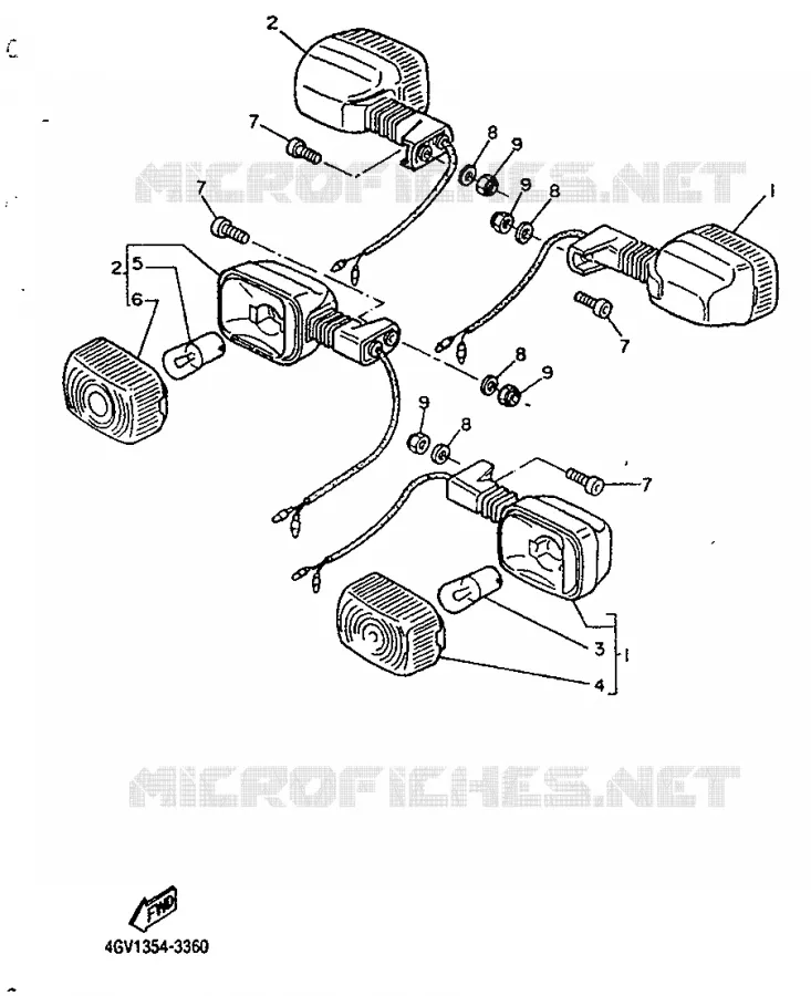 CLIGNOTANT Yamaha MOTO 600 1996 TTE  TT600E