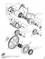 DEMARREUR pour Yamaha TTE 1997
