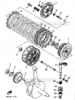 EMBRAYAGE DE DEMARREUR pour Yamaha TTE 1997