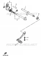 AXE DE SELECTEUR / PEDALE pour Yamaha TTE 1997