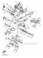BRAS ARRIERE pour Yamaha TTE 1997