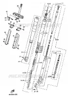 FOURCHE pour Yamaha TTE 1997