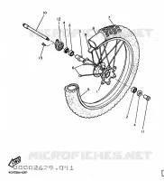 ROUE AVANT pour Yamaha TTE 1997