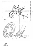 ETRIER DE FREIN AVANT pour Yamaha TTE 1997