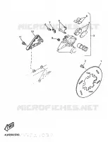 ETRIER DE FREIN ARRIERE pour Yamaha TTE 1997