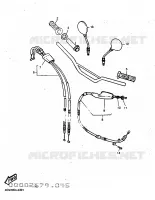 GUIDON ET CABLES pour Yamaha TTE 1997