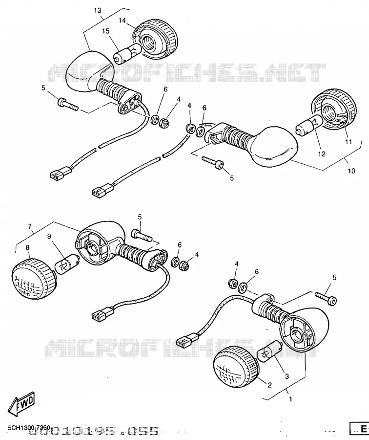CLIGNOTANT Yamaha MOTO 600 1997 TTR  TT600R