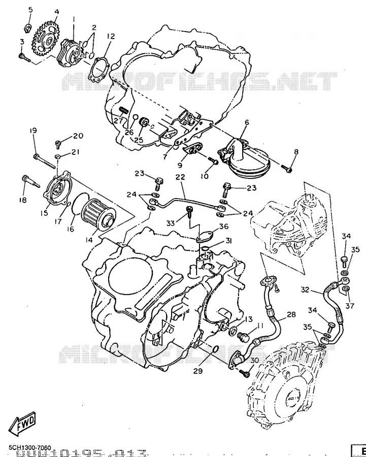 POMPE A HUILE Yamaha MOTO 600 1997 TTR  TT600R