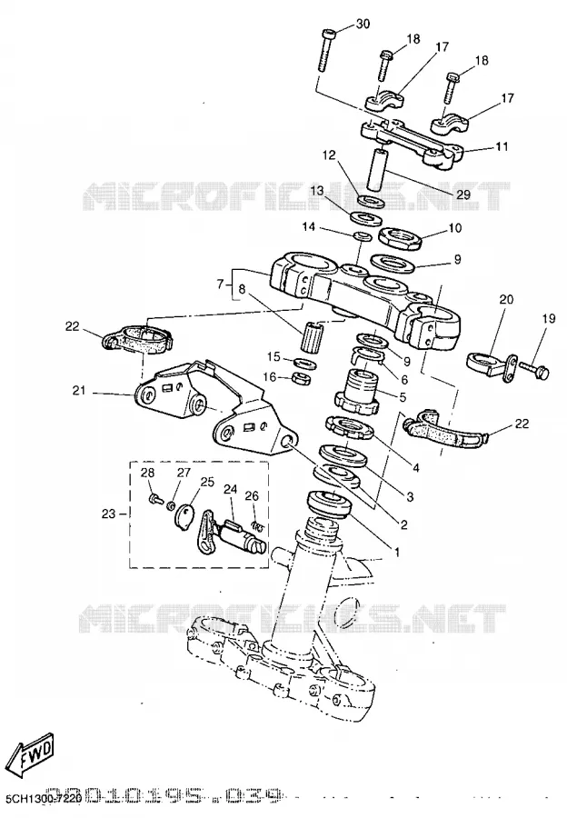 DIRECTION Yamaha MOTO 600 1997 TTR  TT600R