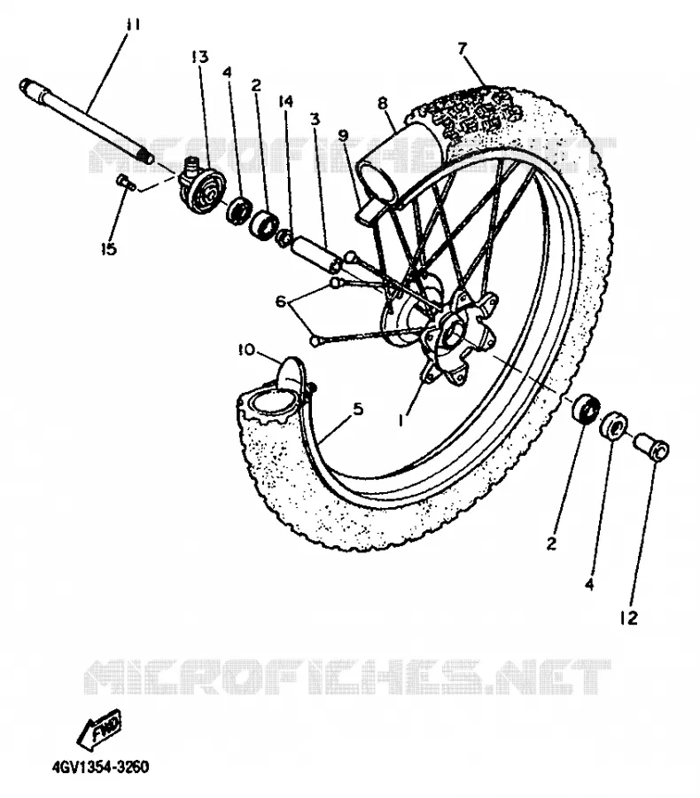 ROUE AVANT Yamaha MOTO 600 1993 TT  TT600S