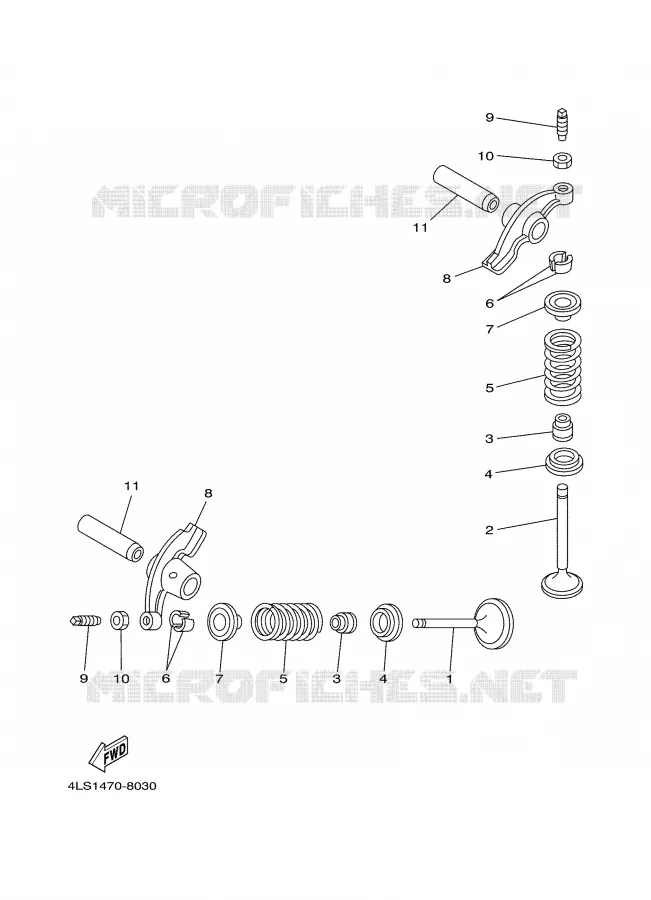 SOUPAPE Yamaha MOTO 125 2004 TTR  TTR125L