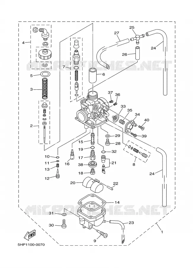CARBURATEUR Yamaha MOTO 125 2003 TTR  TTR125LE
