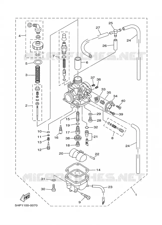 CARBURATEUR Yamaha MOTO 125 2000 TTR  TTR125LM