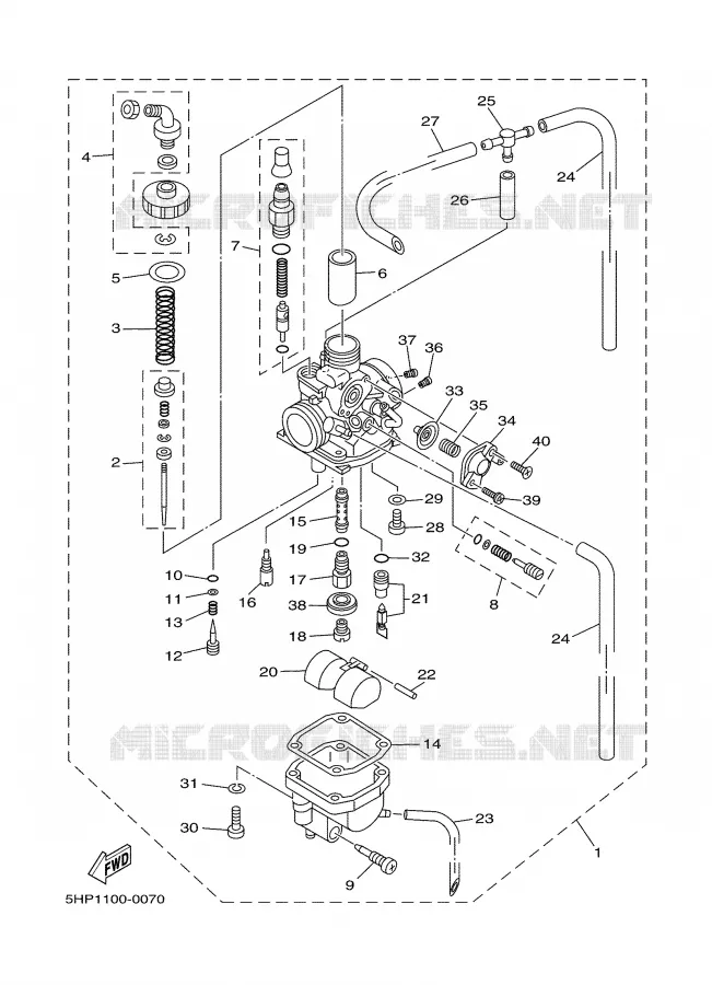 CARBURATEUR Yamaha MOTO 125 2003 TTR  TTR125LR