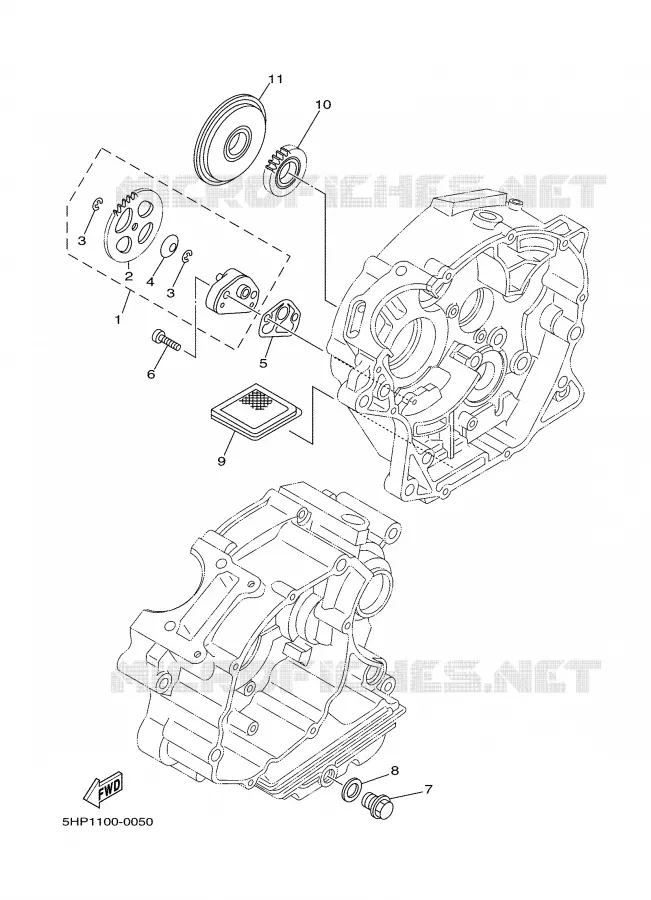 POMPE A HUILE Yamaha MOTO 125 2001 TTR  TTR125N