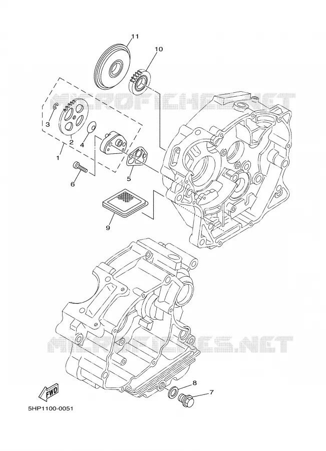 POMPE A HUILE Yamaha MOTO 125 2003 TTR  TTR125R