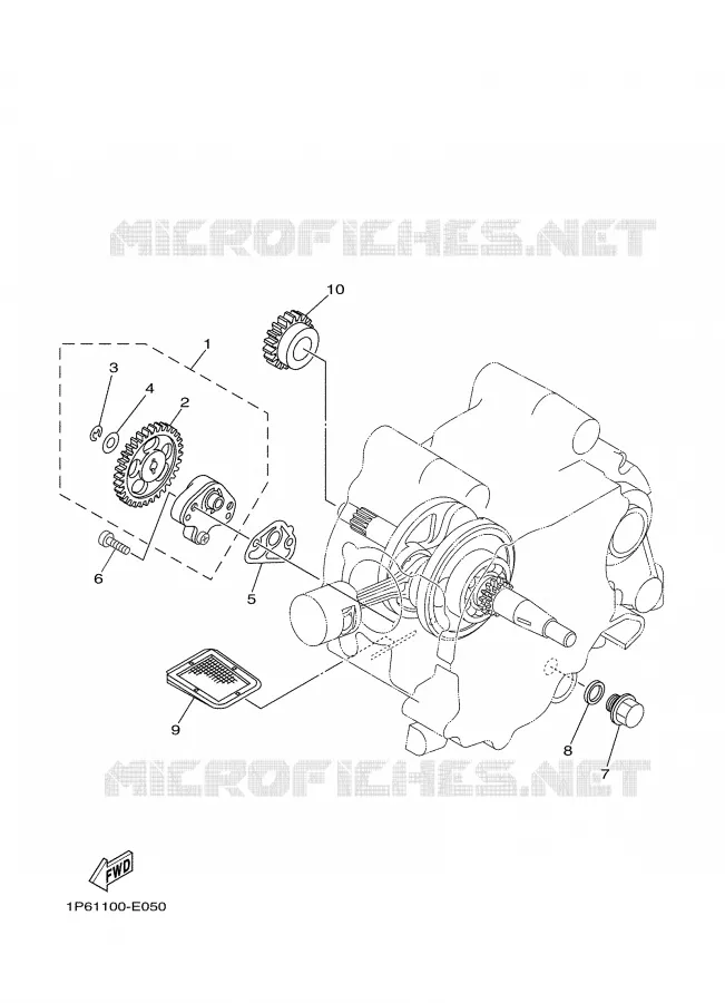 POMPE A HUILE Yamaha MOTO 50 2009 TTRE  TTR50E