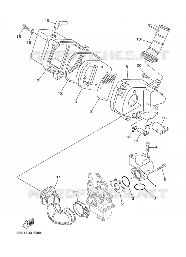 ADMISSION Yamaha MOTO 90 2007 TTRE  TTR90E