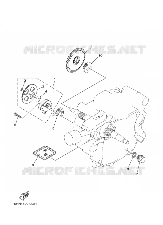 POMPE A HUILE Yamaha MOTO 90 2005 TTRE  TTR90ET