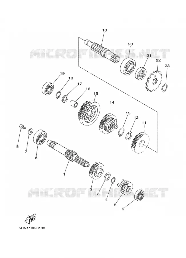 TRANSMISSION Yamaha MOTO 90 2002 TTR  TTR90P
