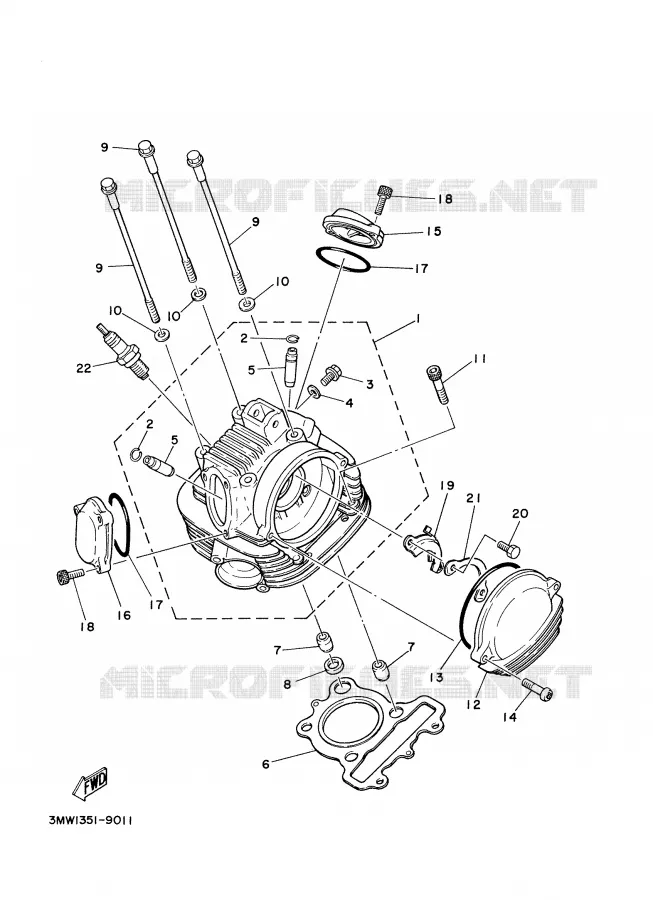 CULASSE Yamaha MOTO 125 2000 TW  TW125