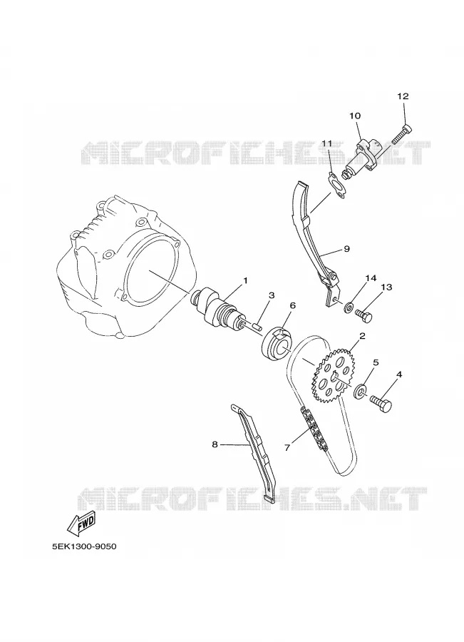ARBRE A CAMES / CHAINE DE DISTRIBUTION Yamaha MOTO 125 2003 TW  TW125