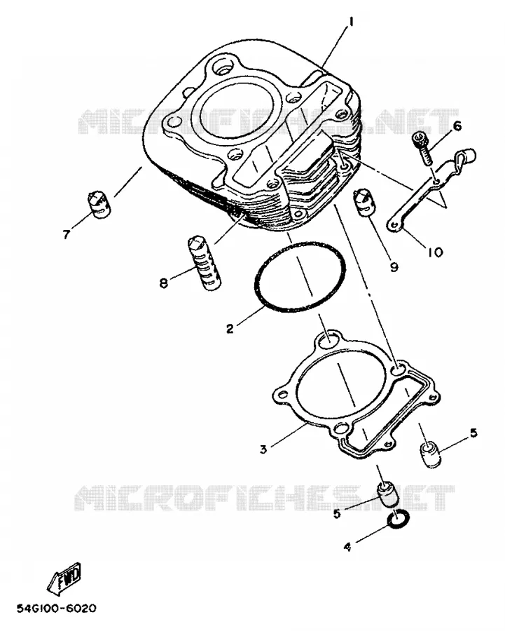 CYLINDRE Yamaha MOTO 200 1989 TW  TW200E