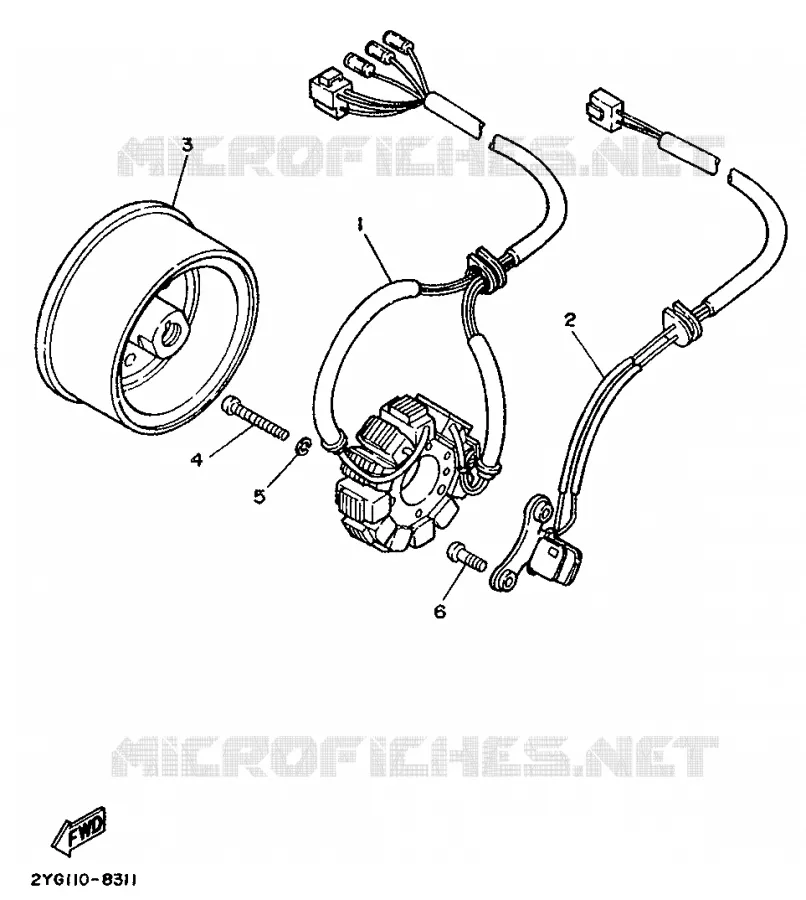 ALLUMAGE Yamaha MOTO 200 1989 TW  TW200E