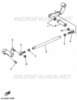 AXE DE SELECTEUR / PEDALE pour Yamaha TZ 1997