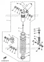 AMORTISSEUR ARRIERE pour Yamaha TZ 1997