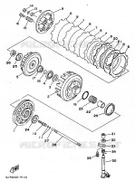 EMBRAYAGE DE DEMARREUR pour Yamaha TZ 1997