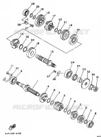 TRANSMISSION pour Yamaha TZ 1997