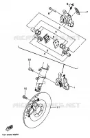 ETRIER DE FREIN AVANT pour Yamaha TZ 1997