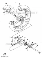 ROUE ARRIERE pour Yamaha TZ 1997