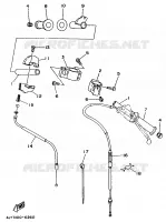 GUIDON ET CABLES pour Yamaha TZ 1997