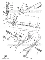 SUPPORT / REPOSE PIEDS pour Yamaha TZ 1997