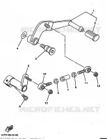 AXE DE SELECTEUR / PEDALE pour Yamaha TZ 1998