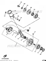 VILEBREQUIN / PISTON pour Yamaha TZ 1998