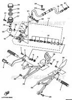 SUPPORT / REPOSE PIEDS pour Yamaha TZ 1998