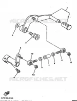 AXE DE SELECTEUR / PEDALE pour Yamaha TZ 1998