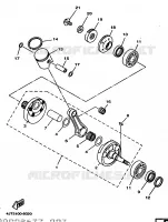 VILEBREQUIN / PISTON pour Yamaha TZ 1998