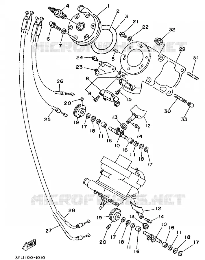 CULASSE Yamaha MOTO 250 1992 TZ  TZ250