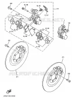 ETRIER DE FREIN AVANT pour Yamaha TZ 1996