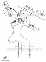 GUIDON ET CABLES pour Yamaha TZ 1996