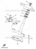 DIRECTION pour Yamaha TZ 1996