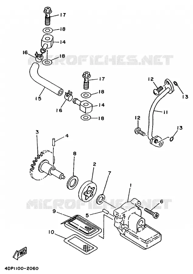 POMPE A HUILE Yamaha MOTO 250 1997 TZ  TZ250