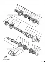 TRANSMISSION pour Yamaha TZ 1986