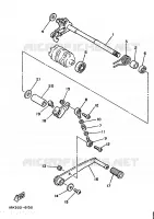 AXE DE SELECTEUR / PEDALE pour Yamaha TZ 1986