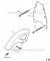 GARDE BOUE pour Yamaha TZ 1986