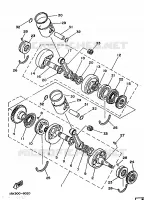 VILEBREQUIN / PISTON pour Yamaha TZ 1986